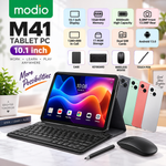 Modio M41 10.1" Tablet PC – Dual SIM | 8000mAh | Android 13 | 13MP+8MP Camera | with Keyboard, Mouse & Stylus