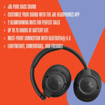 JBL Tune 730BT Wireless Over-Ear Bluetooth Headphones with Pure Bass Sound, 76H Battery Life, Dual Beamforming Mics, Multi-Point Bluetooth 6.0, Foldable & Comfortable