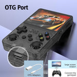 R36s retro Handheld Gaming Console with 64G Cards, Portable Retro Game Consoles Linux Gaming System Emulator 3.5-Inch IPS Screen
