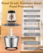ZS-05 | 5L Stainless Steel Electric Meat Grinder & Food Chopper – 500W Powerful Kitchen Food Processor