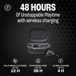 JBL Live Beam 3 True wireless noise-cancelling earbuds with stick-closed design and Smart Charging Case, Black