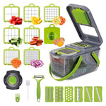 22 in 1 multi-function vegetable and fruit chopper, replaceable blade chopper, slicer set, suitable for home kitchen