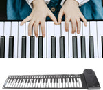 Hand Roll Piano 49 Key Portable Foldable Electric Keyboard Piano with Speaker for Beginners Musical Instrument