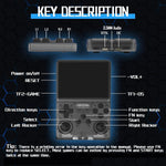 R36s retro Handheld Gaming Console with 64G Cards, Portable Retro Game Consoles Linux Gaming System Emulator 3.5-Inch IPS Screen