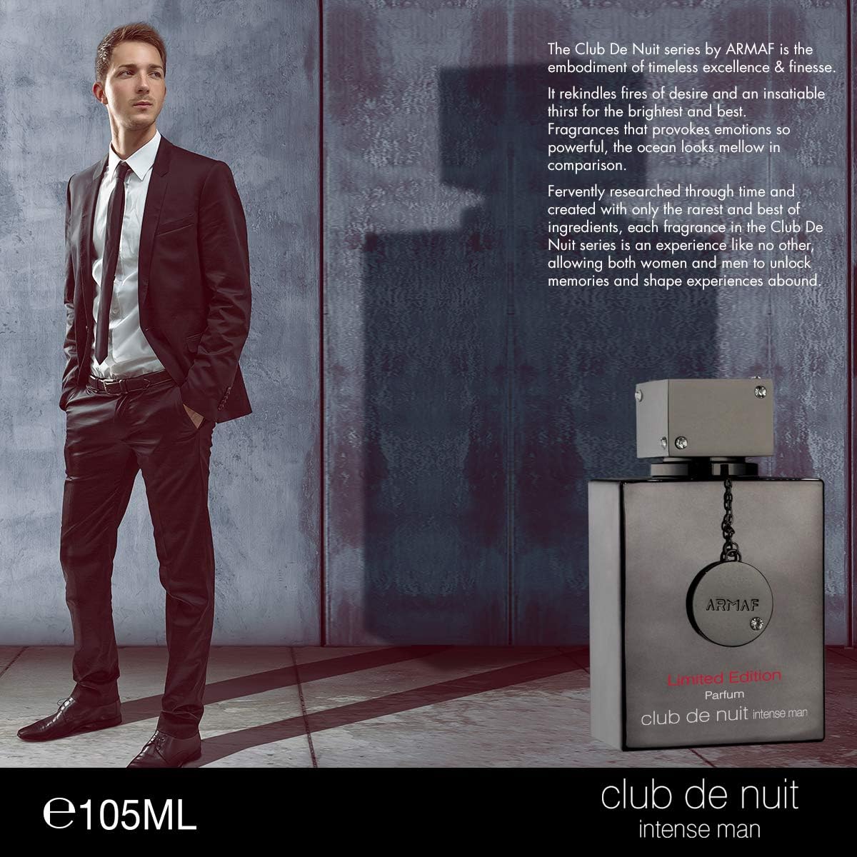 Armaf Perfume Club De Nuit Intense Man Limited Edition Eau de Parfum For Men 105ml Black Perfumes 105ml