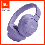 JBL Tune 720BT Wireless Over-Ear Headphones, Pure Bass Sound, Bluetooth 5.3, Hands-Free Call, Multi-Point Connection, Foldable - Purple