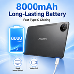 Oteeto TAB14 Pro | Android 15 & 11.0" INCELL 1280x800 Display | 12GB RAM + 512GB ROM | 5G Wi-Fi & 8000mAh Battery | 8.0MP Front + 13.0MP Rear Camera | Include Keyboard & Mouse