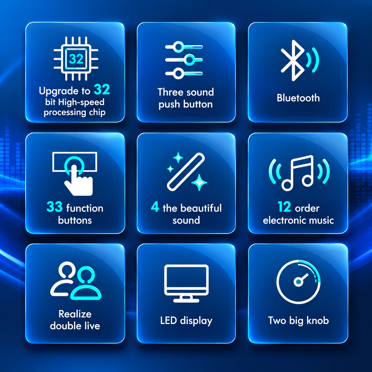 M9 Live Sound Card &Voice Mixer | Professional Audio Mixer with Bluetooth, Voice Effects & LED Display  Multi functional Tuning Sound Card, High/middle/bass Adjustable