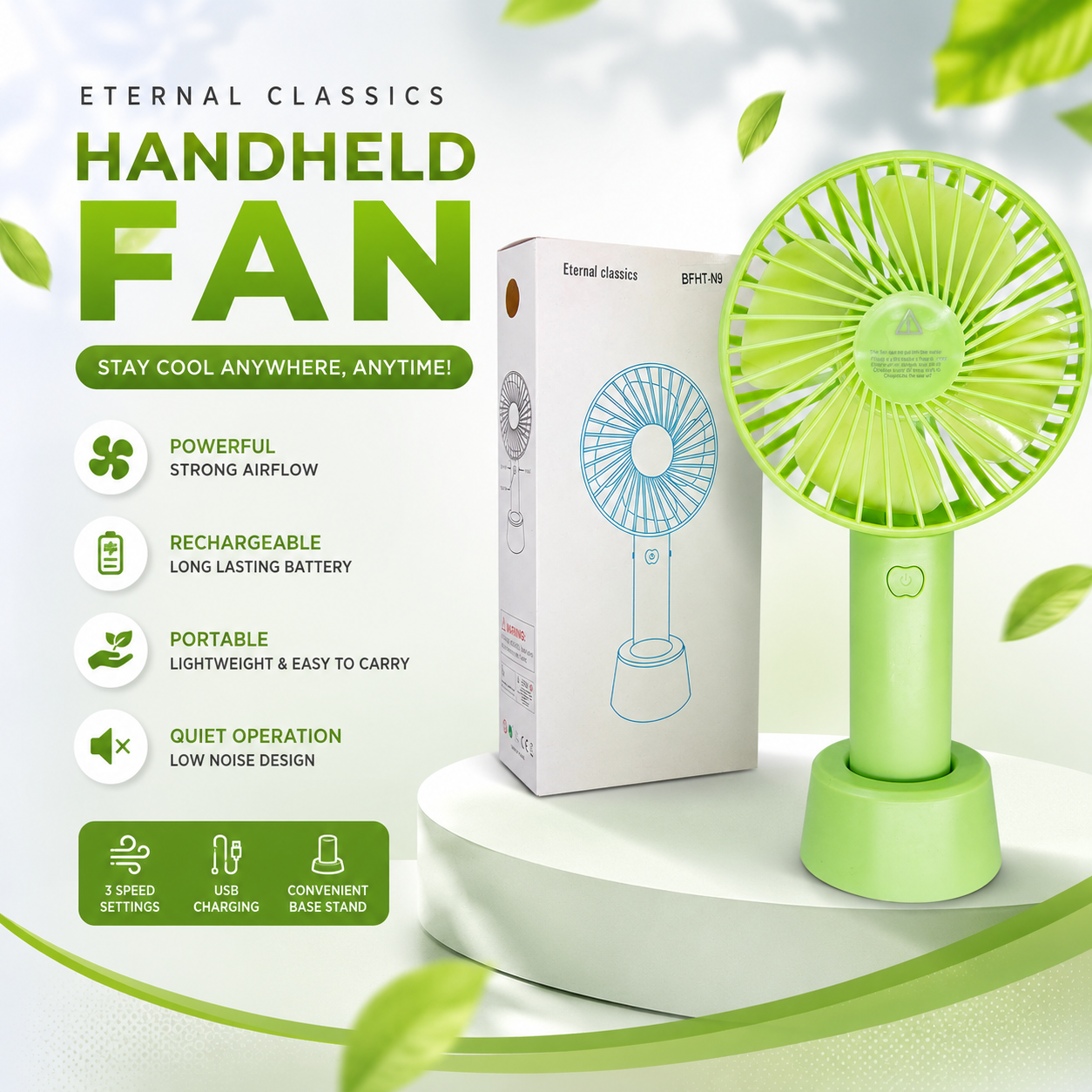 Mini Personal Fan Pocket Fan Handheld Fan Portable Fan Travel Fans Rechargeable