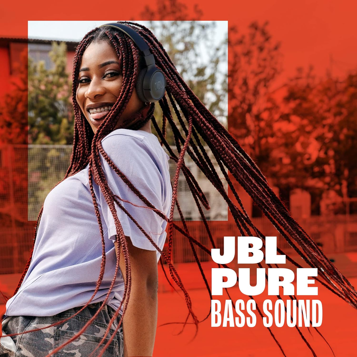 JBL Tune 520BT Wireless Headphones, Pure Bass Sound, Hands-Free Call  Lightweight and Foldable - Blue