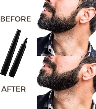 EELHOE Beard Pen Filler with Brush – Instant Beard & Mustache Enhancer | Natural-Looking Beard Pen
