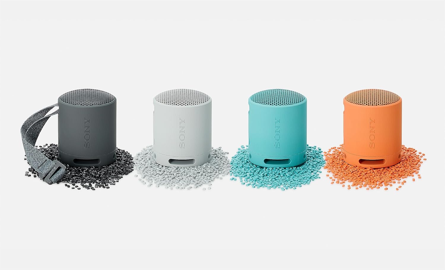 Sony SRS-XB100 Wireless Bluetooth Speaker, Portable, Lightweight, Compact, Outdoor, Travel Speaker, Durable, IP67 Waterproof,16 Hour Battery, Carry Strap, Hands-Free Calling, Blue