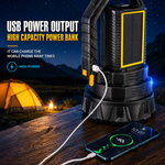 P70 Higlight Solar Searchlight – High Power LED Rechargeable Torch with Solar Charging W5191