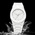 Arabic Aura Premium Arabic Dial Quartz Watch in White