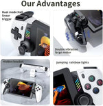 M28 Retro Handheld Game Console, 7.1" Large HD LCD Screen, EmuELEC System Built-in 30+ Emulators & 20,000+ Games, 4000mAh Battery Portable Video Gaming Player for Kids Adults