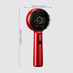 Electric Massage Comb 3 Modes of Scrubbing And Rubbing Round Teeth Comb 9Ml Liquid Reservoir Dustproof Cover Design