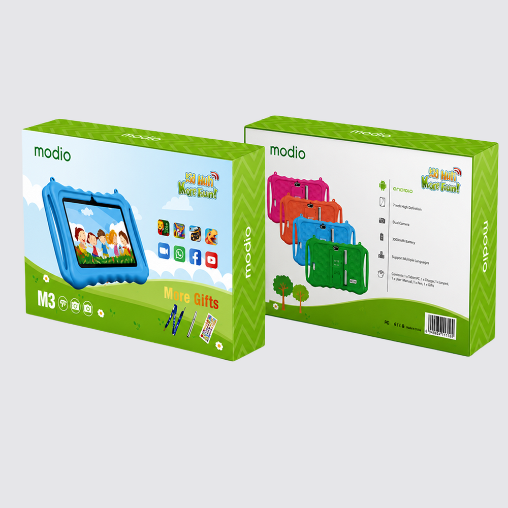 M3 5G Android Tablet for Kids 7 inch display 4GB RAM 64GB ROM Dual Camera 3000 mAh Battery
