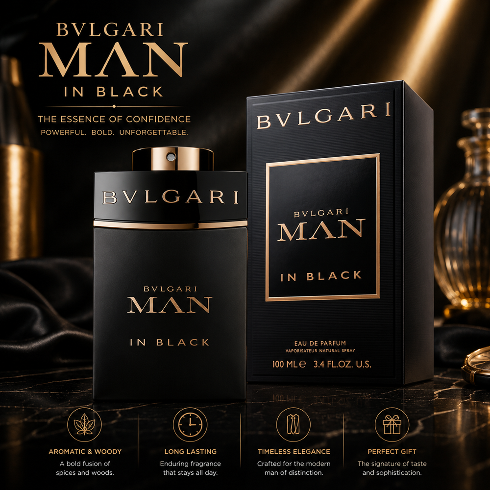 BVLGARI Man In Black Eau De Parfum For Men, 100 ml