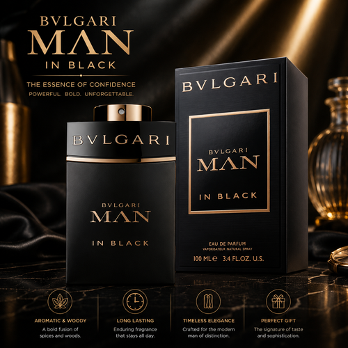 BVLGARI Man In Black Eau De Parfum For Men, 100 ml