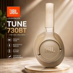 JBL Tune 730BT Wireless Over-Ear Bluetooth Headphones with Pure Bass Sound, 76H Battery Life, Dual Beamforming Mics, Multi-Point Bluetooth 6.0, Foldable & Comfortable