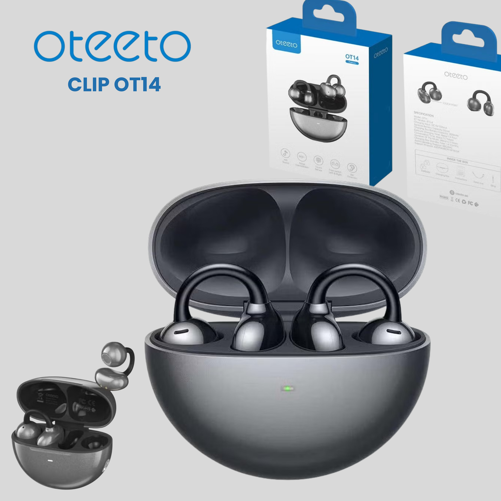 Oteeto OT14 Wireless Earbuds – Bluetooth 5.4 with LAN XUN 5656C Chip, Touch Controls, Sisonic Mic, High-Fidelity Sound, Ultra-Low Latency, Sweat & Water-Resistant for Active Lifestyles