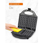 Moliax – Waffle Maker Machine for Home - 750W Mini Waffle Cone Maker with Non Stick Coating and Cool Touch Handle- 2 Belgian Waffles in Minutes 750W (22×14)cm