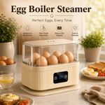 Electric Plastic Double Layer Multi-function Egg Boiler Steamer 30-Minute Timer Auto Shut-Off 6-Egg Capacity Eco-Friendly