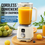 Portable Blender Cup 600ML Mini Juicer Mixer/3000mAh USB Rechargeable/10-Blade Powerful Motor For Smoothies/Vegetables