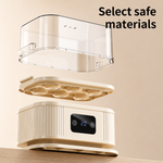 Electric Plastic Double Layer Multi-function Egg Boiler Steamer 30-Minute Timer Auto Shut-Off 6-Egg Capacity Eco-Friendly