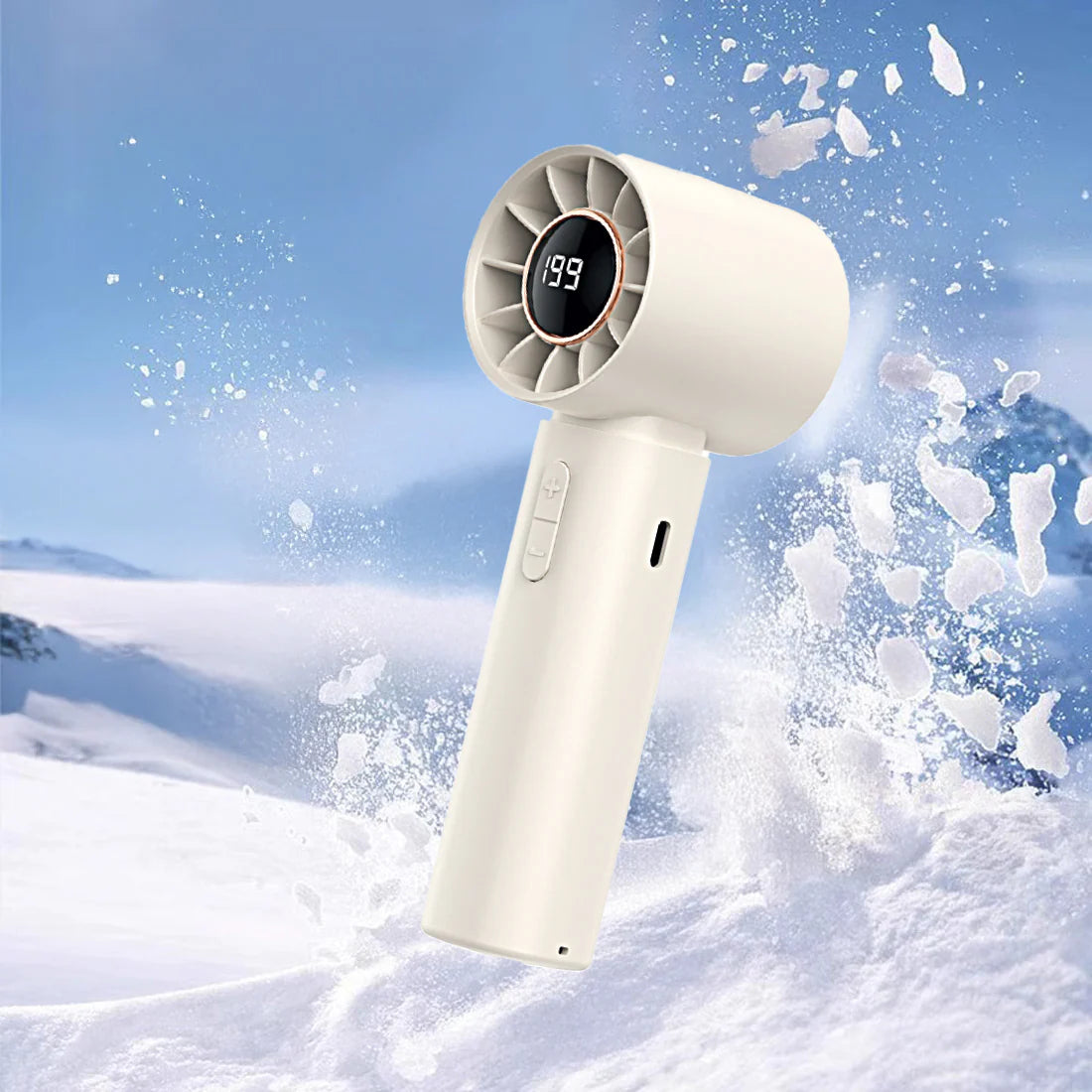 TORIMA F-36 High-Speed Portable Turbo Fan | Rechargeable Handheld Air Blower | Digital Display | USB-C Fast Charging