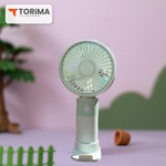 TORIMA F-42 Rechargeable Portable Handheld Fan | 4-Speed Personal Cooling Fan | USB-C Fast Charging | Desktop & Travel Fan