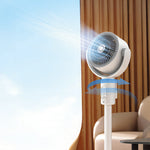 Torima F1 Air Fan, Portable, Rechargeable, Adjustable Height, Remote Control, 5 Speed Settings, Quiet Cooling & USB Type-C Charging, White