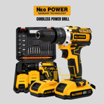 Neo Power 48V Cordless Power Drill Set – 2 Batteries, Charger & 28-Piece Tool Kit | Germany Technology