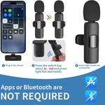 K11 Wireless Vlogging Microphone – Dual Mic with Noise Reduction & Plug & Play ( C-Type Connector)
