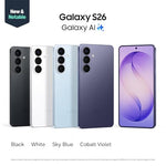 Samsung Galaxy S26, Android Smartphone, 12GB ROM | 256GB Storage, Powerful Processor, Galaxy AI, Immersive Viewing, Durable Battery, UAE Version