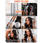 SHEGLAM Automatic Curling Iron 1 inch with 3 Temperatures Fast Heating, 2-Way Rotation, Automatic Shut-Off, Anti-Scald, Anti-Tangle Rotating for Hair Styling