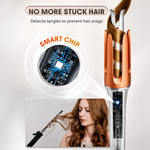 SHEGLAM Automatic Curling Iron 1 inch with 3 Temperatures Fast Heating, 2-Way Rotation, Automatic Shut-Off, Anti-Scald, Anti-Tangle Rotating for Hair Styling