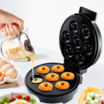 SOKANY SK-327 1200W Donut Maker, Makes 7 Doughnuts, Non-stick Surface, Easy to Clean, Mini Donut Maker Machine for Snacks, Desserts & More