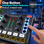 M8 Soundcard with BM800 Microphone Full Set – Professional Studio Equipment with Mic Arm,Bluetooth for Podcast,Streaming,Singing,PC