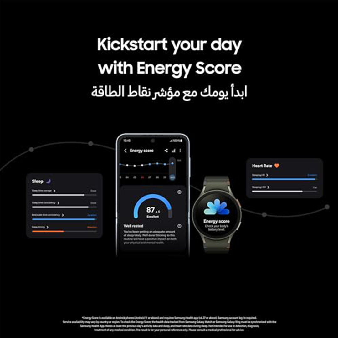 Samsung Galaxy Watch 7 | 44mm | AI Smartwatch w/ 1.5" AMOLED, Wear OS 5, LTE, Wi-Fi, Bluetooth, Heart Rate, Sleep Apnea & GPS Fitness Tracker