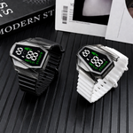 Multifunctional Slim Horloge Sport and Luxury Kids' Watch Featuring LED Display Cartoon Band Design Made of Plastic