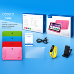 Oteeto Tab 4 Kids, 4GB RAM, 128GB ROM, 7-Inch IPS Display, 3000 mAh Battery, Toughened Glass, Android Kids 5G Wi-Fi Tablet - Blue