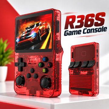 R36S Retro Handheld Gaming Console  64GB Portable Linux Gaming System with 3.5-Inch IPS Display