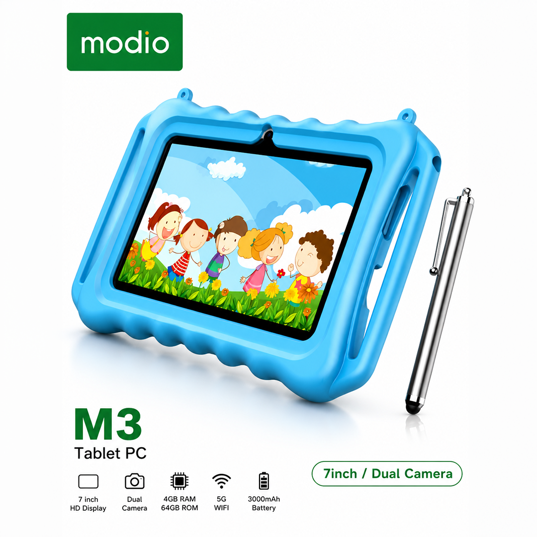 M3 5G Android Tablet for Kids 7 inch display 4GB RAM 64GB ROM Dual Camera 3000 mAh Battery