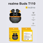 Realme Buds T110 True Wireless Bluetooth Earbuds – Deep Bass, AI ENC Calls, Bluetooth 5.4 & Long Battery Life (Black)