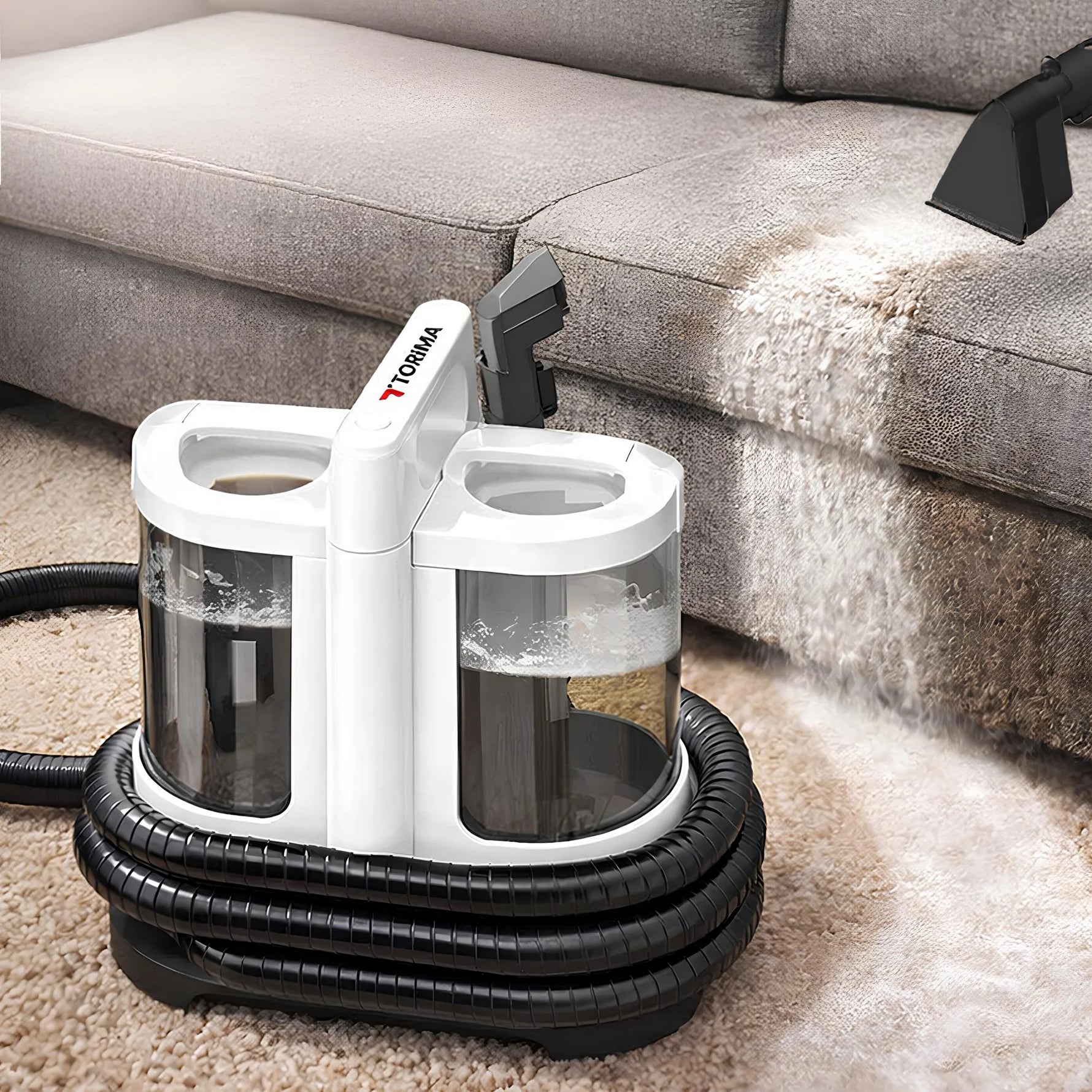 TORİMA V22B Powerful carpet and upholstery cleaning machine |WHITE