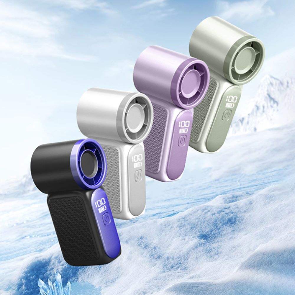 Mini Rechargeable Handheld Fan Digital Display USB Fan (X688)