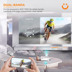 Yaber Native 1080P Smart Projector | 5G WiFi | Bluetooth 5.0 | Full HD Home Theater Projector with Carry Case & Tripod