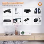 Yaber Native 1080P Smart Projector | 5G WiFi | Bluetooth 5.0 | Full HD Home Theater Projector with Carry Case & Tripod