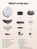 Airzeen Smart Robot Vacuum Cleaner & Mop | 2-in-1 Robotic Vacuum | App & Remote Control | Auto Recharge | Powerful Suction